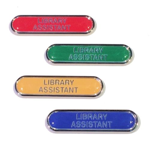 LIBRARY ASSISTANT bar badge